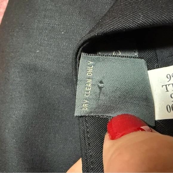 Banana Republic Skirt Womens 10 Black 100% Wool Lined VTG Y2K Pencil Mini Career - Picture 4 of 6